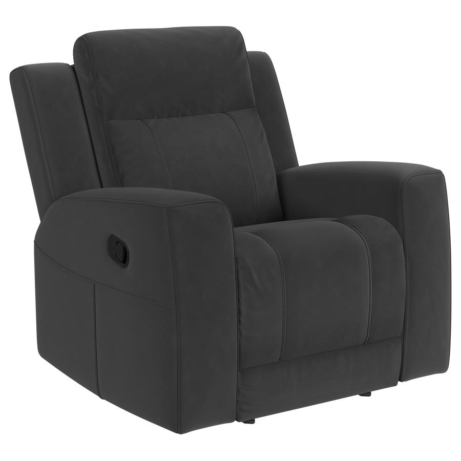 Brentwood Upholstered Recliner Chair Dark Charcoal — Category_11