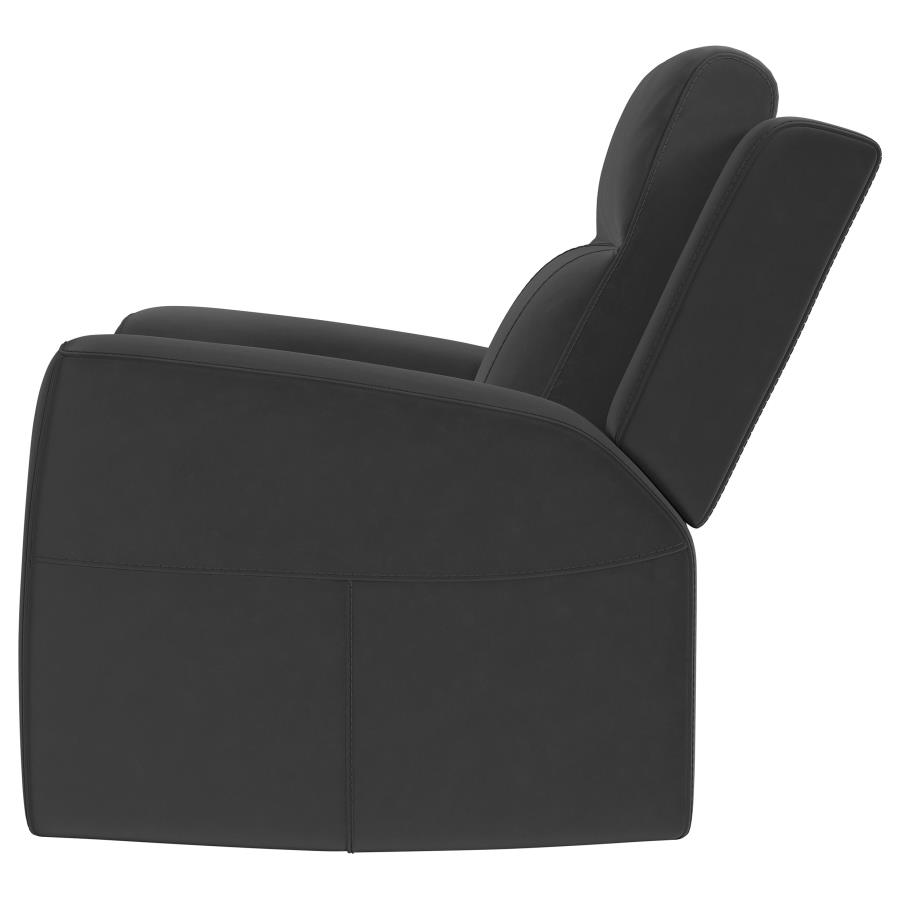 Brentwood Upholstered Recliner Chair Dark Charcoal view 5