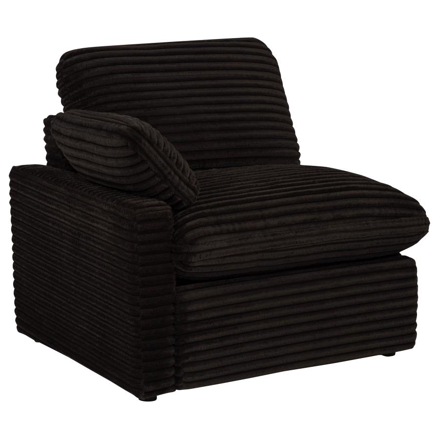 Collins Modular Power Loveseat Chocolate Brown view 5