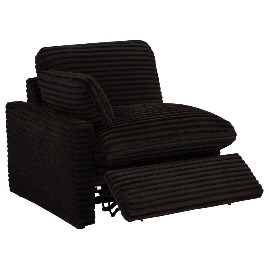 Collins Modular Power Loveseat Chocolate Brown view 6