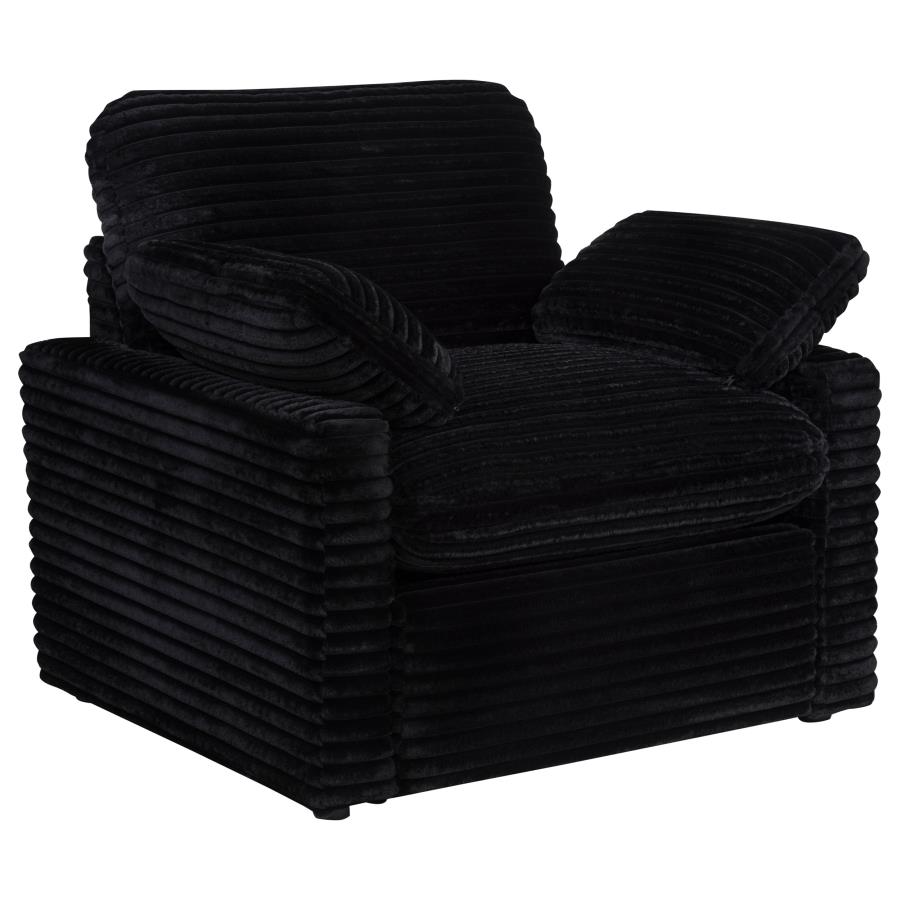 Collins Upholstered Power Recliner Chair Black