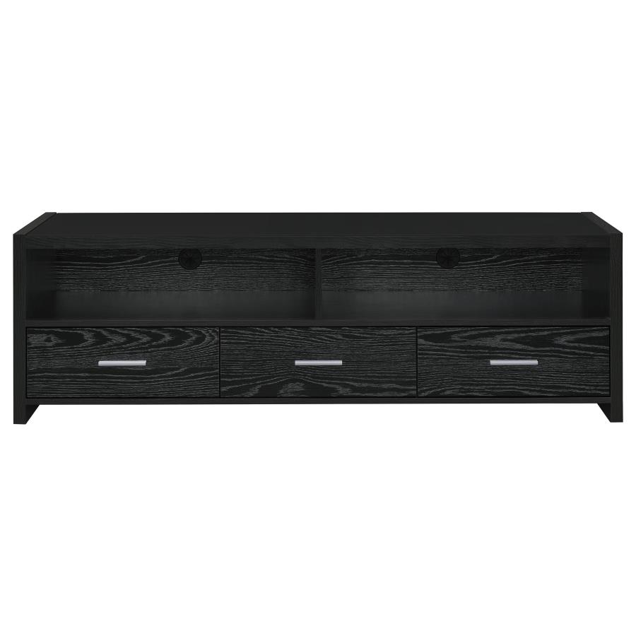 Alton 3-drawer Engineered Wood 61-inch TV Stand Black Oak view 4