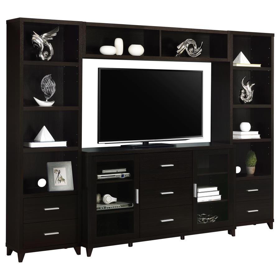 Lewes 4-piece 60-inch TV Entertainment Center Cappuccino view 2