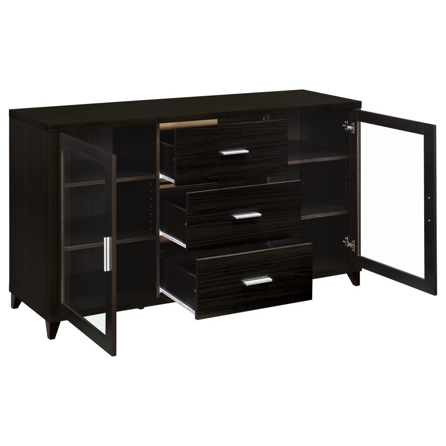 Lewes 2-door Engineered Wood 60-inch TV Stand Cappuccino view 3