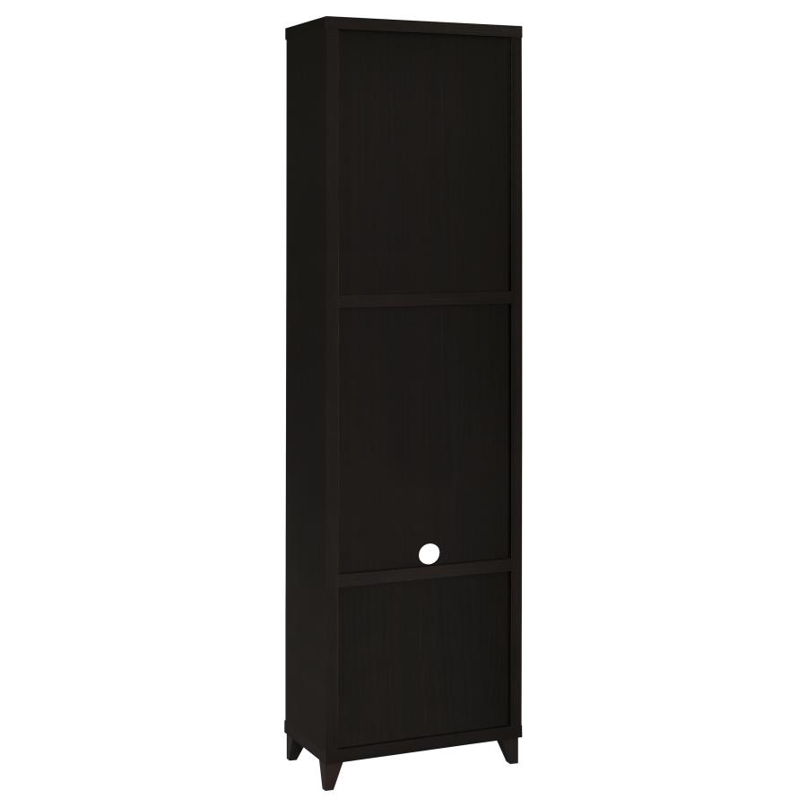Lewes 4-shelf Engineered Wood Media Tower Cappuccino view 6