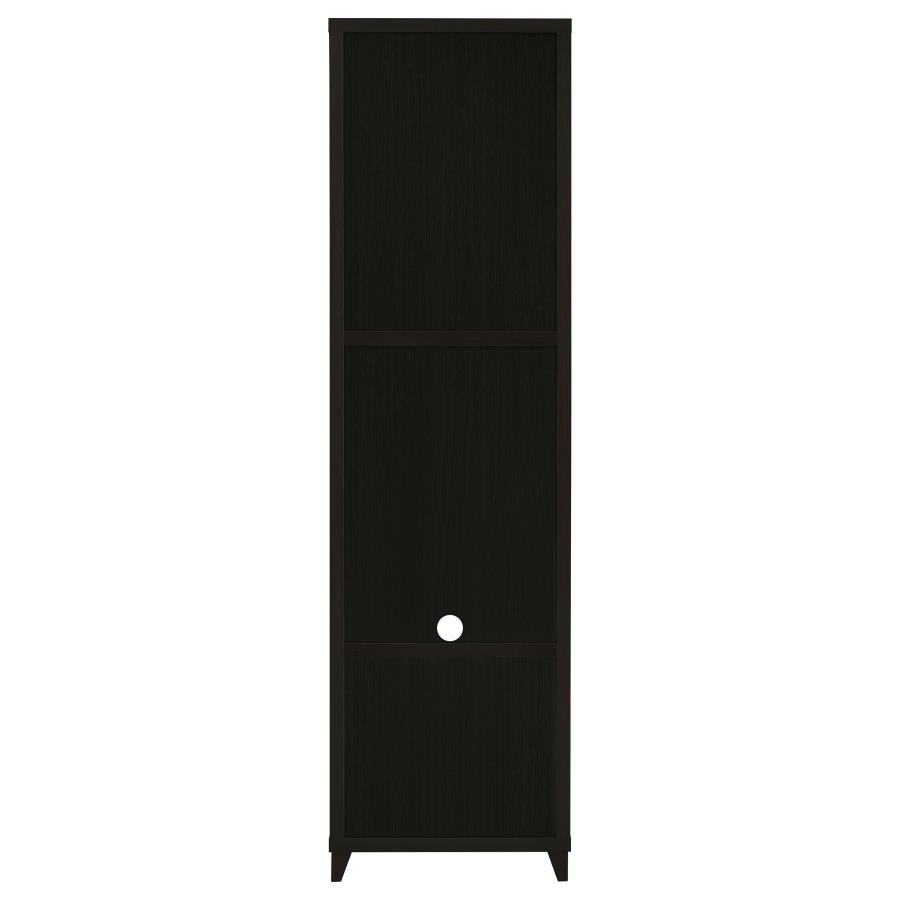 Lewes 4-shelf Engineered Wood Media Tower Cappuccino view 7