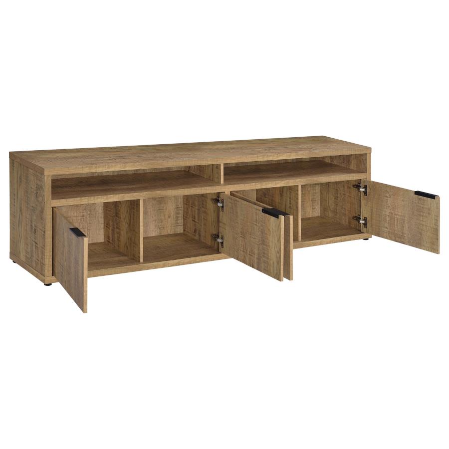Tabby 79-inch 4-door Engineered Wood TV Stand Media Console Mango view 3