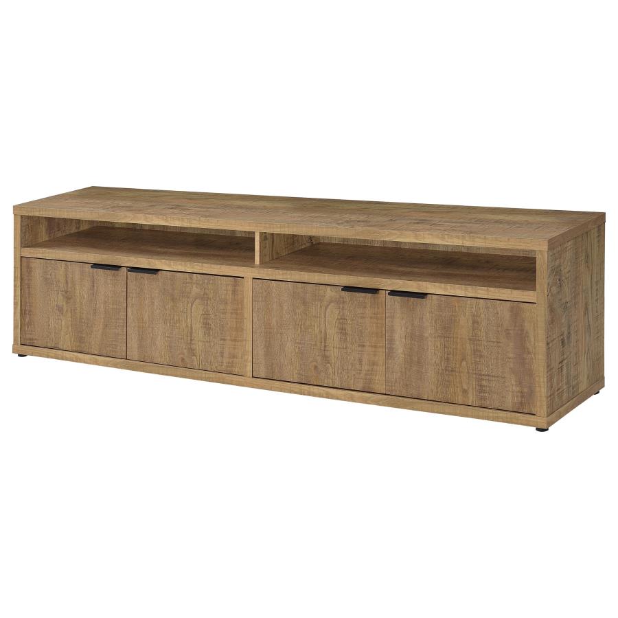 Tabby 79-inch 4-door Engineered Wood TV Stand Media Console Mango view 5