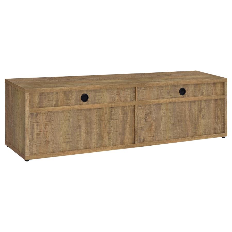 Tabby 79-inch 4-door Engineered Wood TV Stand Media Console Mango view 7