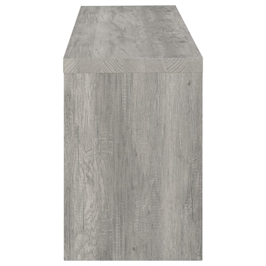 Burke 3-piece 59-inch TV Entertainment Center Grey Driftwood view 6