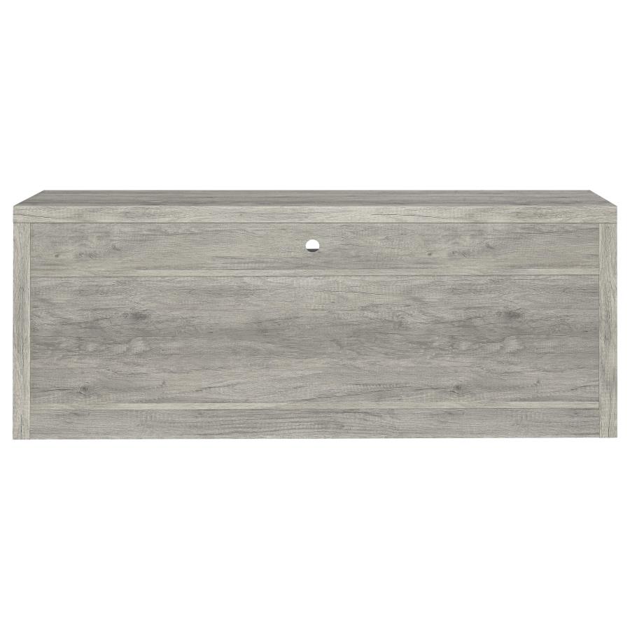 Burke 3-piece 59-inch TV Entertainment Center Grey Driftwood view 7