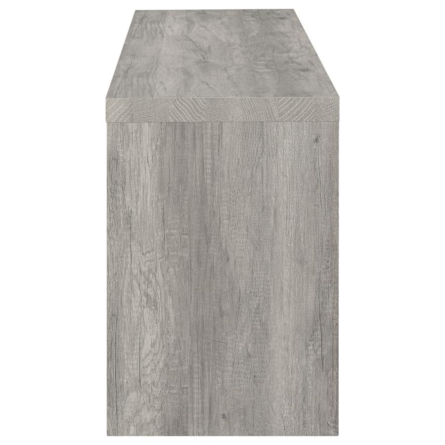 Burke 2-drawer Engineered Wood 59-inch TV Stand Grey Driftwood view 6