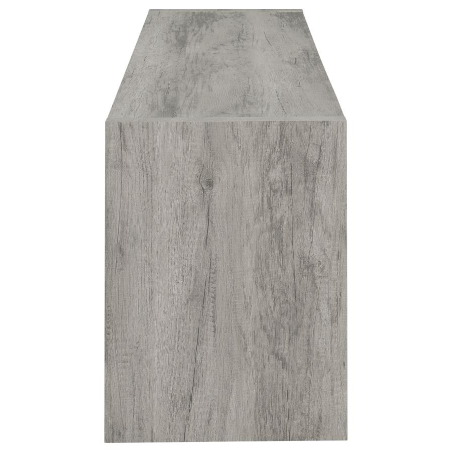 Burke 2-door Engineered Wood 71-inch TV Stand Grey Driftwood view 6
