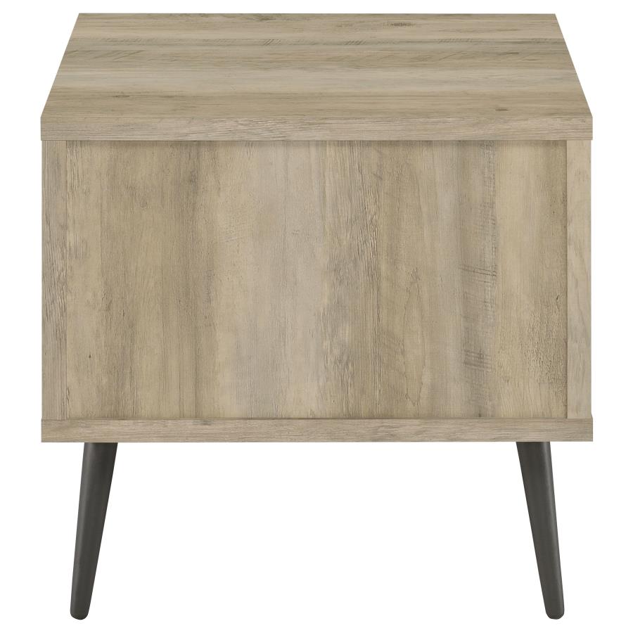 Welsh Square Engineered Wood Side End Table Distressed Pine view 7