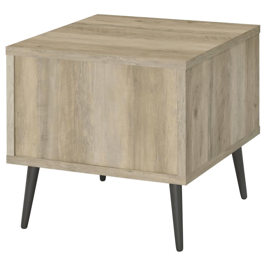 Welsh Square Engineered Wood Side End Table Distressed Pine view 7