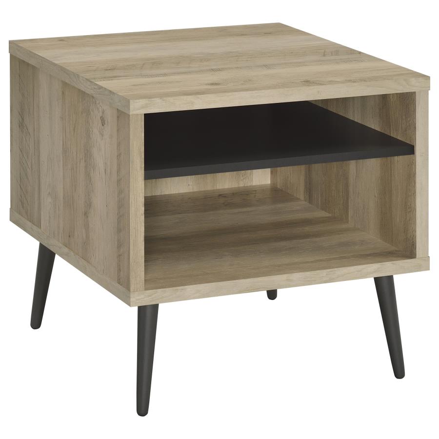 Welsh 2-piece Coffee and End Table Set Distressed Pine view 3