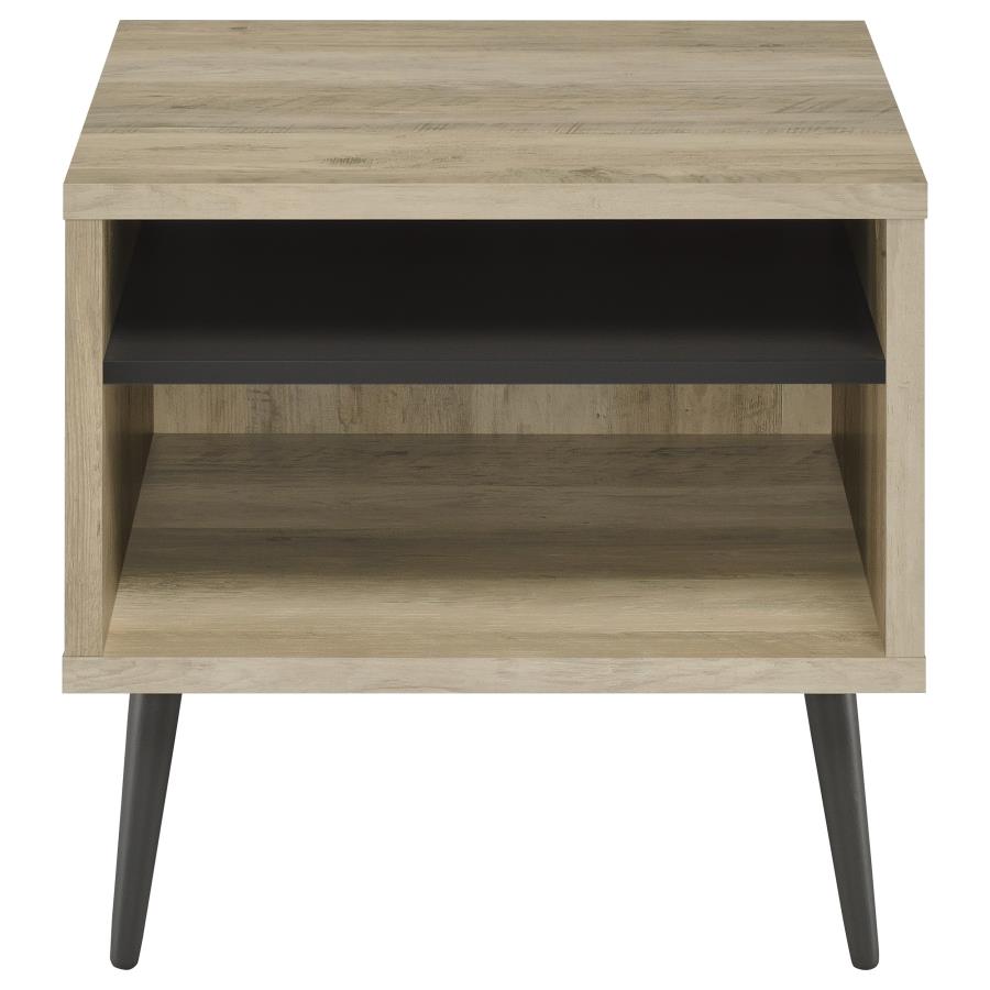Welsh 2-piece Coffee and End Table Set Distressed Pine view 4