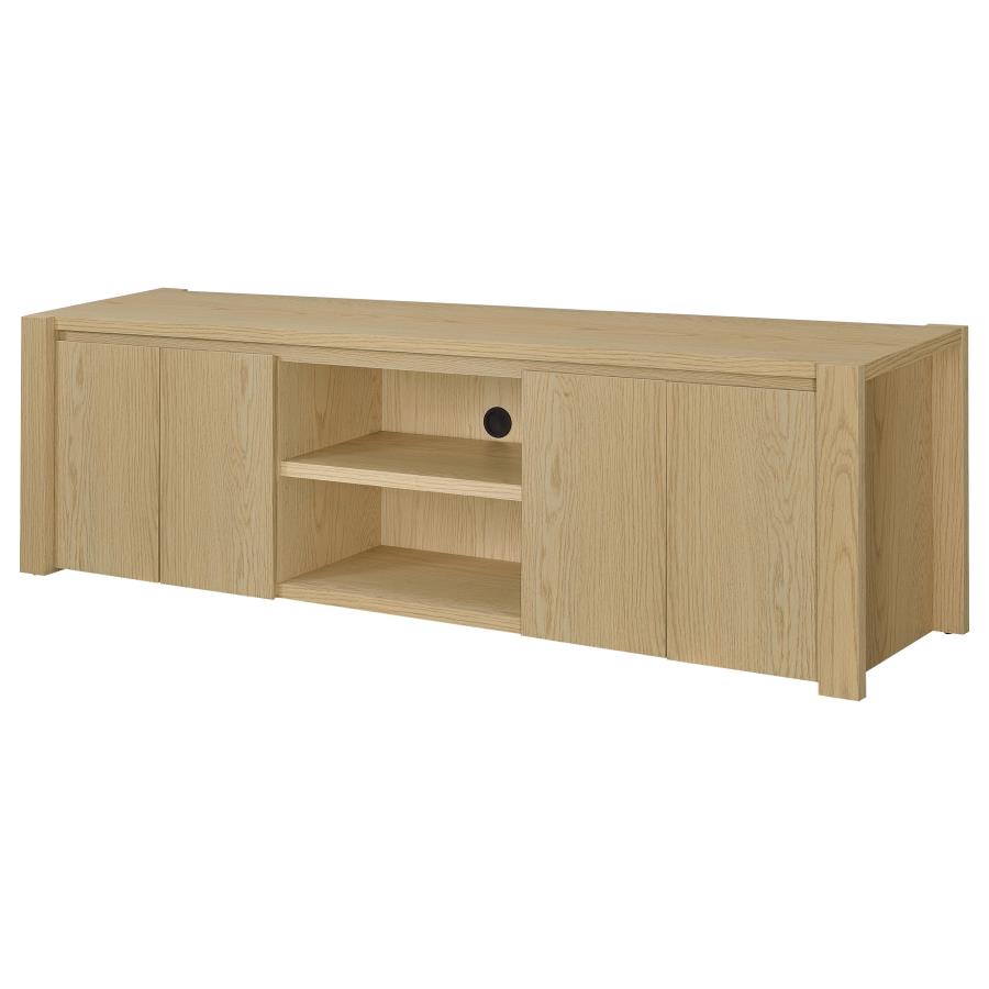 Laurelton 78-inch 4-door TV Stand Media Console Light Oak view 5