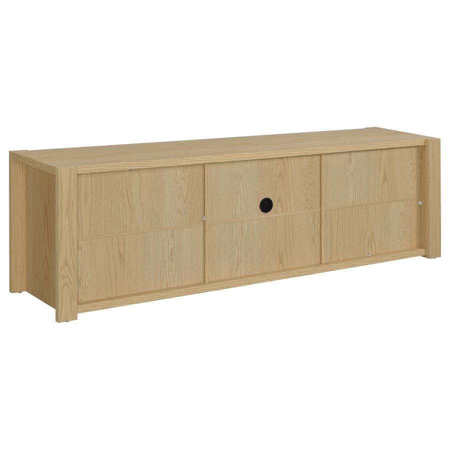 Laurelton 78-inch 4-door TV Stand Media Console Light Oak view 7