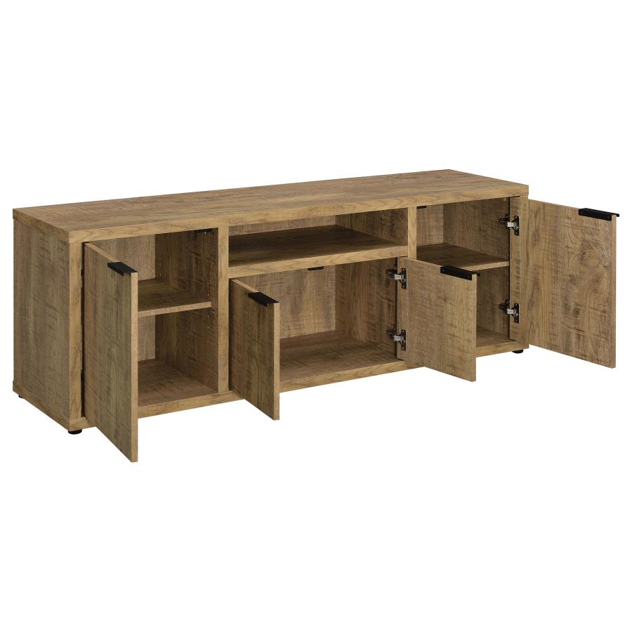 Tabby 4-door Engineered Wood 60-inch TV Stand Mango view 3