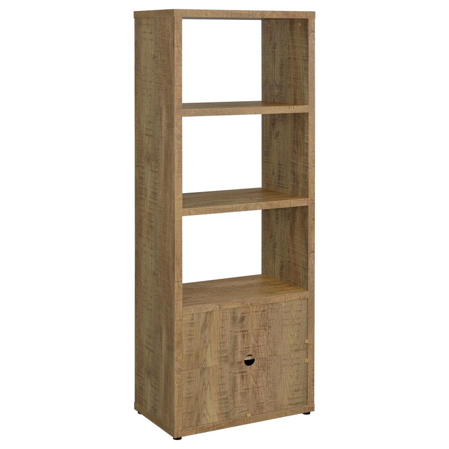 Tabby 3-shelf Engineered Wood Media Tower Mango view 6