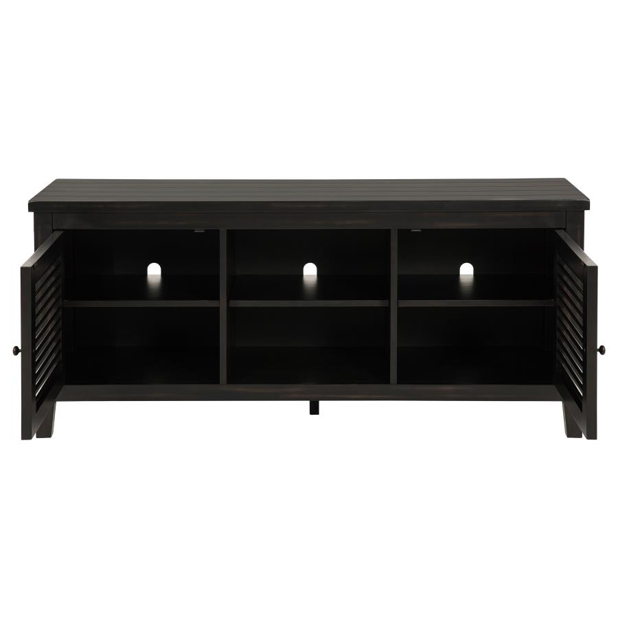 Concord 2-door 60-inch TV Stand Console Distressed Java view 4