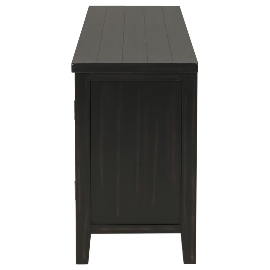 Concord 2-door 60-inch TV Stand Console Distressed Java view 6