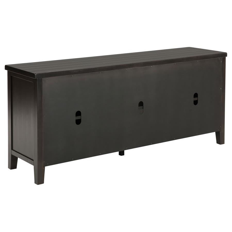 Concord 2-door 60-inch TV Stand Console Distressed Java view 7