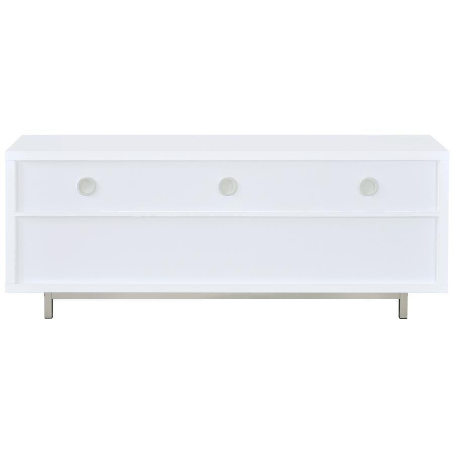 Casey 2-drawer Engineered Wood 60-inch TV Stand White view 6