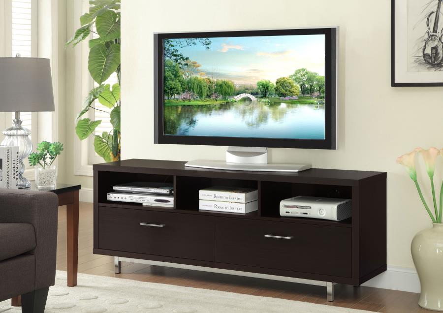 Casey 2-drawer Engineered Wood 60-inch TV Stand Cappuccino view 2