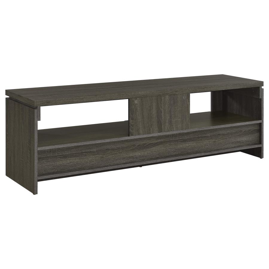 Elkton 2-drawer Engineered Wood 59-inch TV Stand Weathered Grey view 6