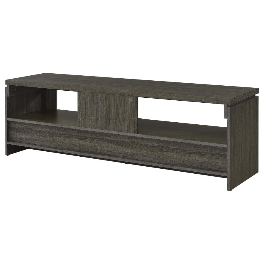 Elkton 2-drawer Engineered Wood 59-inch TV Stand Weathered Grey view 7