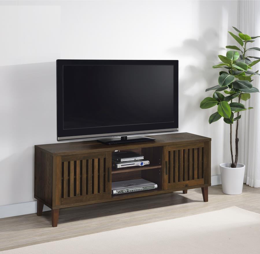 Sedona 2-door Engineered Wood 60-inch TV Stand Dark Pine view 2