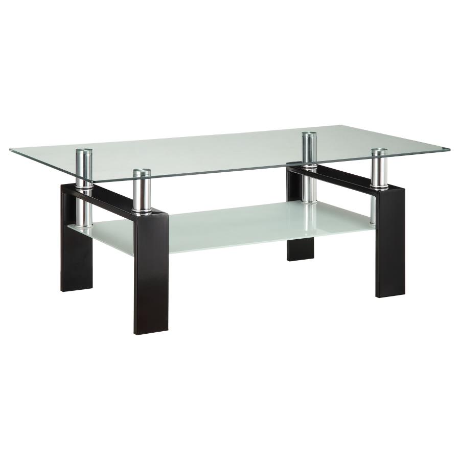 Dyer 3-piece Rectangular Coffee and End Table Set Black view 4