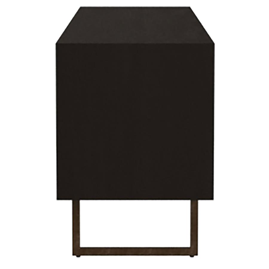 Marsden 2-door Mango Wood 70-inch TV Stand Charcoal Black view 7