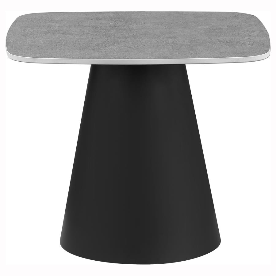 Eason 2-piece Cocktail Coffee Table Set Concrete and Black view 7
