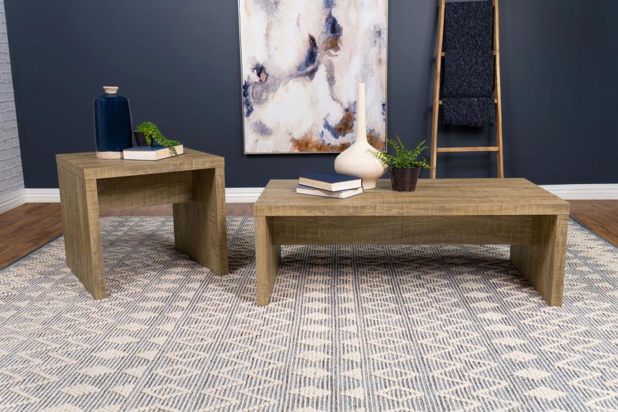 Lynette Square Engineered Wood End Table Mango view 7