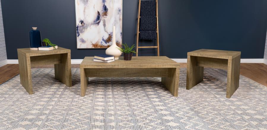 Lynette 3-piece Rectangular Coffee and End Table Set Mango