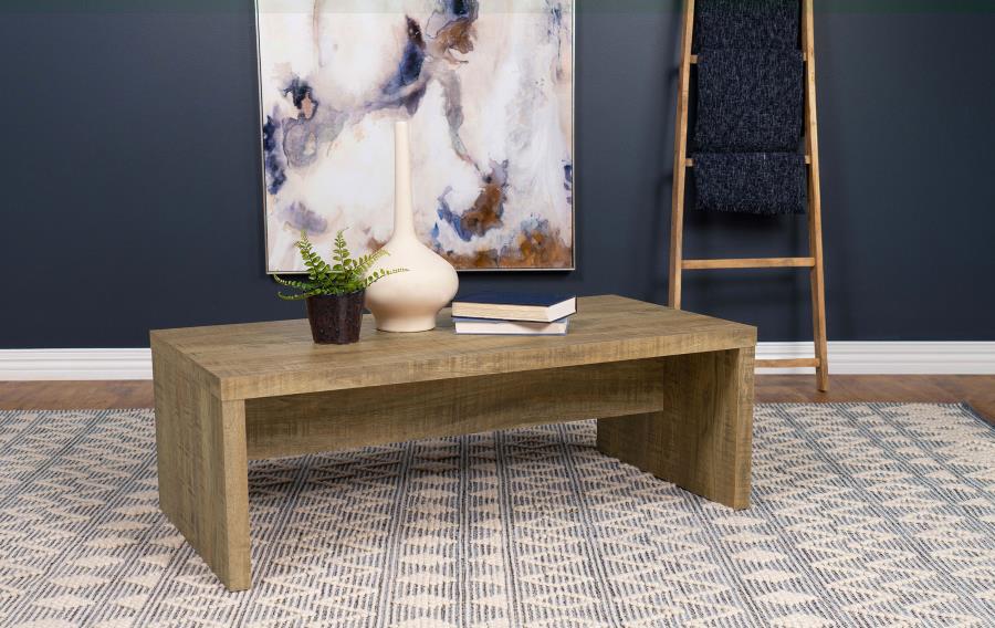 Lynette Rectangular Engineered Wood Coffee Table Mango view 2