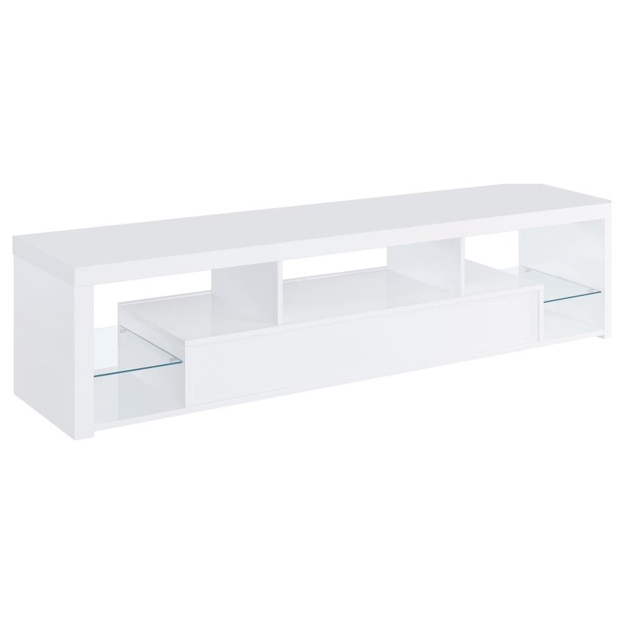 Jude 3-piece 71-inch TV Entertainment Center White High Gloss view 7