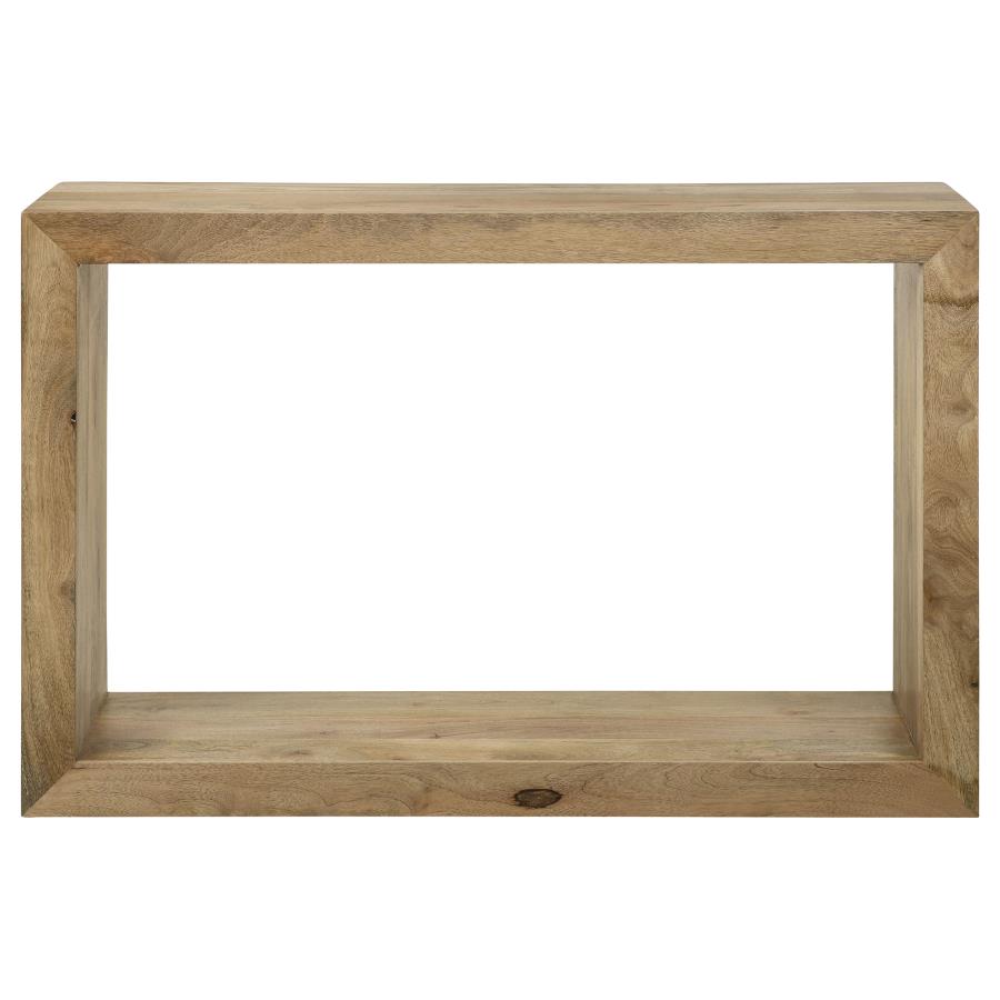 Benton Rectangular Solid Wood Sofa Console Table Natural view 3