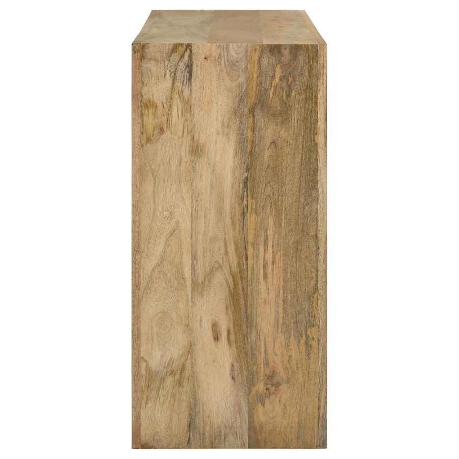 Benton Rectangular Solid Wood Sofa Console Table Natural view 4