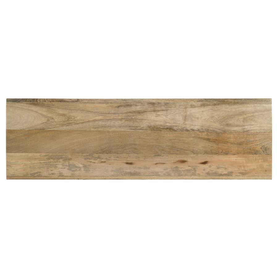 Benton Rectangular Solid Wood Sofa Console Table Natural view 5