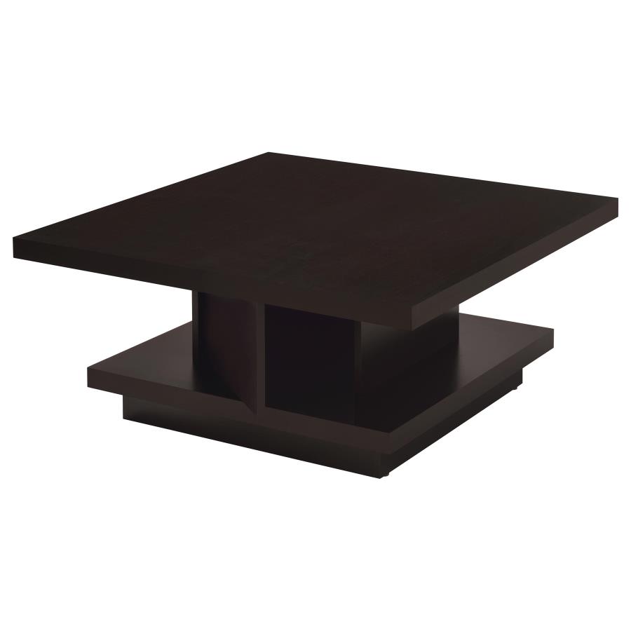 Reston 2-piece Square Coffee and End Table Set Cappuccino view 6