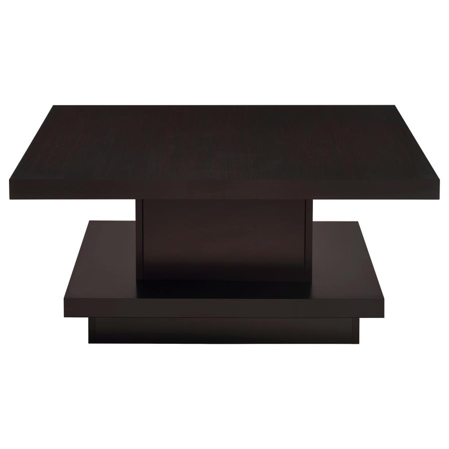 Reston 3-piece Square Coffee and End Table Set Cappuccino view 7