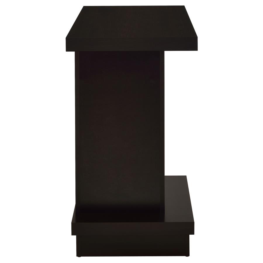 Reston Engineered Wood Pedestal Console Table Cappuccino view 6