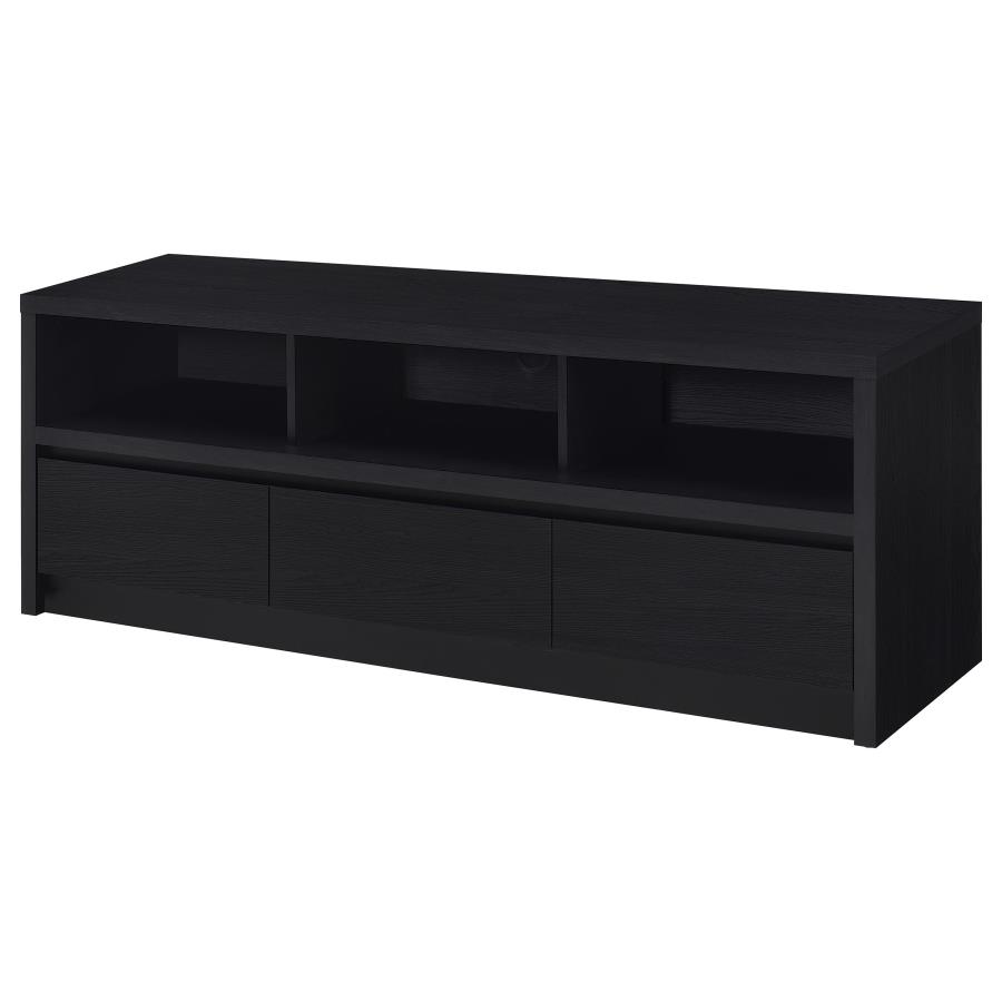 Rutland 59-inch 3-drawer TV Stand Media Console Black view 5
