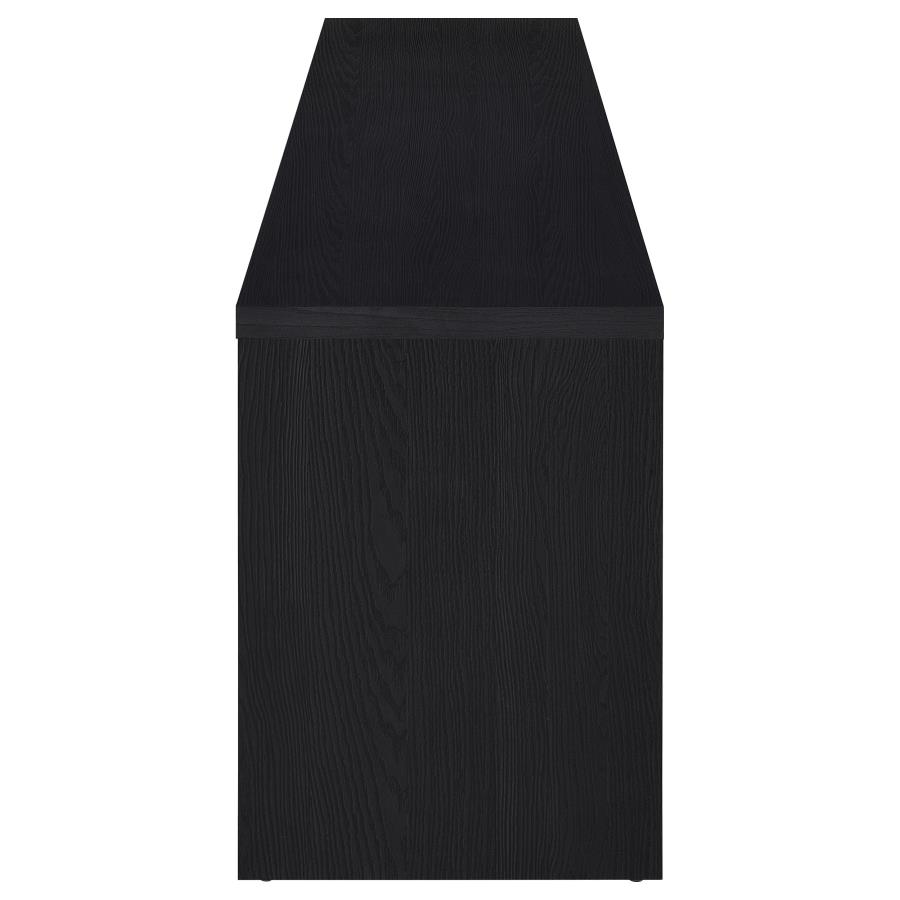 Rutland 78-inch 3-drawer TV Stand Media Console Black view 6
