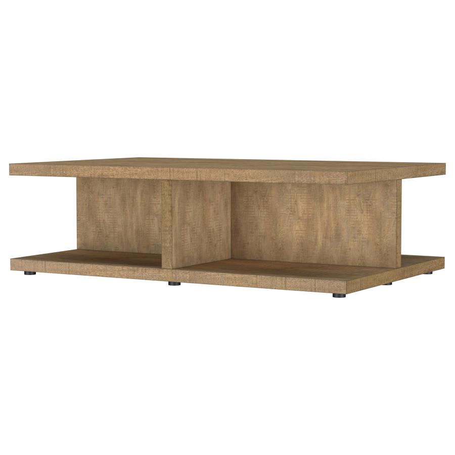 Cortona Square Engineered Wood Cocktail Coffee Table Mango view 4