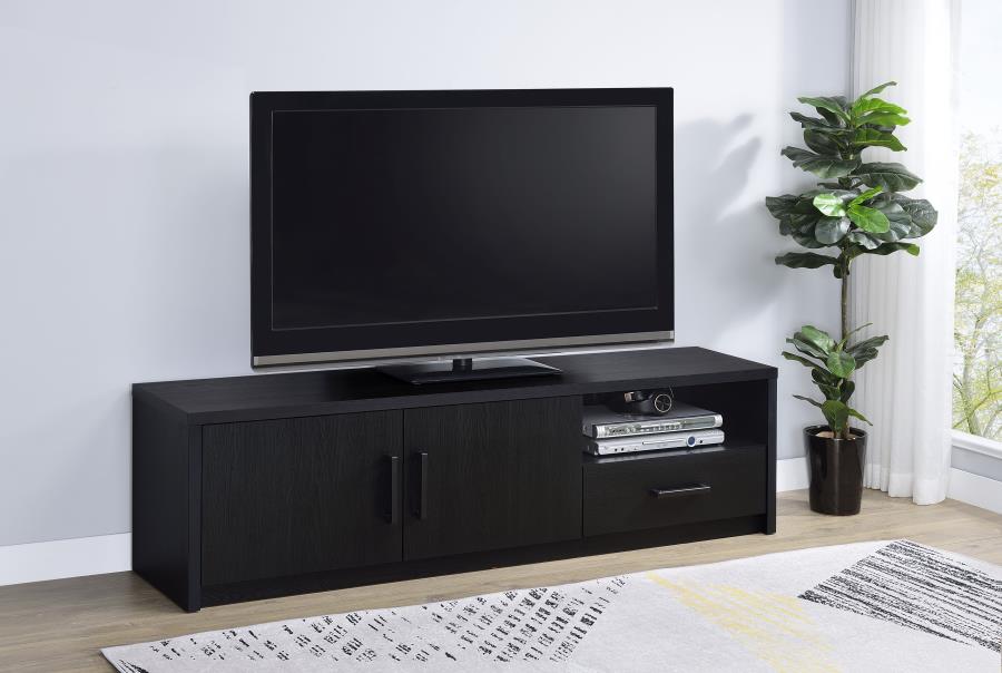 Murray 70-inch 2-door TV Stand Media Console Black view 2